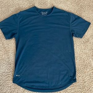 BYLT Drop Cut Short Sleeves - Blue/Green - LUX Cotton Material Size XL